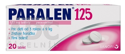 PARALEN 125 tbl 125 mg (blis.) 1x20 ks