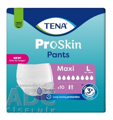 TENA Pants Maxi L naťahovacie inkontinenčné nohavičky (inov.2024) 1x10 ks