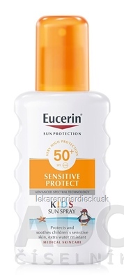 Eucerin SUN SENSITIVE PROTECT SPF 50+ Detský sprej na opaľovanie 1x200 ml