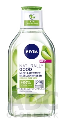 NIVEA Micelárna voda NATURALLY GOOD s aloe vera 1x400 ml