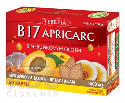TEREZIA B17 APRICARC s marhuľovým olejom cps 1x60 ks