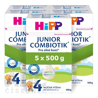 HiPP 4 JUNIOR COMBIOTIK mliečna výživa pre batoľatá (od 2 rokov) 5x500 g