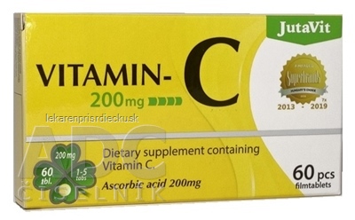 JutaVit Vitamín C 200 mg tbl 1x60 ks