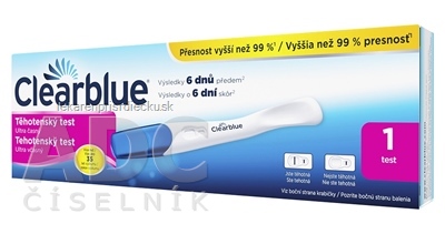 Tehotenský test Clearblue Ultra včasný 1x1 ks