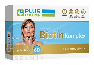 PLUS LEKÁREŇ Biotín Komplex tbl 1x60 ks