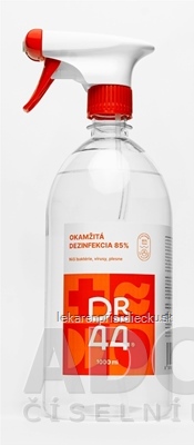 DR.44 OKAMŽITÁ DEZINFEKCIA dezinfekčný roztok (85% etanol) 1x1000 ml
