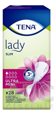 TENA Lady Slim Ultra Mini inkontinenčné slipové vložky 1x28 ks