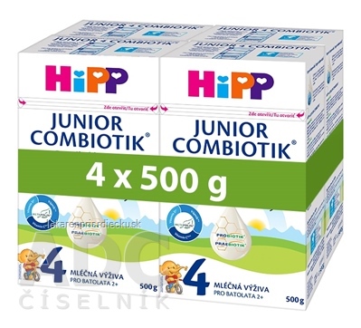 HiPP 4 JUNIOR COMBIOTIK (inov.2021) mliečna výživa pre batoľatá (od 2 rokov) 4x500 g