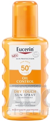 Eucerin SUN OIL CONTROL DRY TOUCH SPF50+ transparentný sprej na opaľovanie 1x200 ml