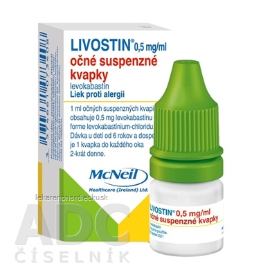 Livostin 0,5 mg/ ml int opu 1x4 ml