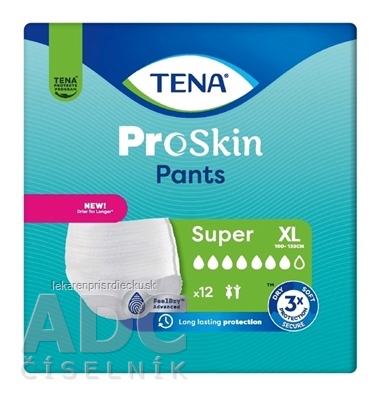 TENA Pants Super XL naťahovacie inkontinenčné nohavičky (inov.2024) 1x12 ks