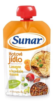 Sunar Hotové jedlo Lasagne s hovädzím mäsom (od ukonč. 6. mesiaca) 1x120 g
