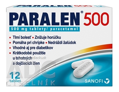 PARALEN 500 tbl 500 mg (blis.Al/PVC) 1x12 ks