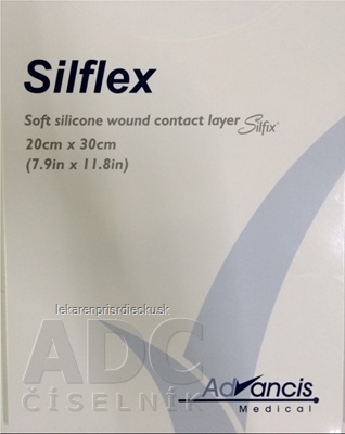 Silflex krytie na rany nepriľnavé 20x30 cm, 1x10 ks