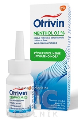 Otrivin Menthol 0,1% aer nao (fľ.HDPE s dávkovačom) 1x10 ml