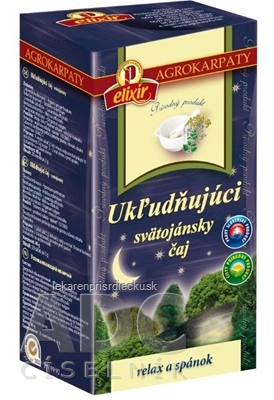 AGROKARPATY Ukľudňujúci svätojánsky čaj bylinný 20x2 g (40 g)