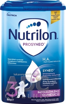 Nutrilon 3 PROSYNEO H.A. - Hydrolyzed Advance batoľacie mlieko (12+ mesiacov) 1x800 g