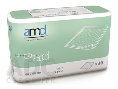 amd Pad Extra podložka pod pacienta, 60x60 cm, nasiakavosť 800 ml, 1x30 ks