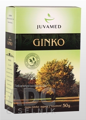 JUVAMED GINKO BILOBA - LIST bylinný čaj sypaný 1x50 g