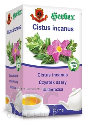 HERBEX CISTUS incanus čaj zo stredomorskej Skalnej ruže, záparové vrecká 20x2 g (40 g)