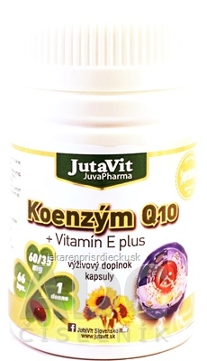 JutaVit Koenzým Q10 + vitamín E plus cps 1x66 ks