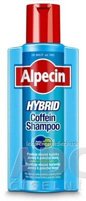 ALPECIN HYBRID Coffein Shampoo kofeínový šampón pre suchú, svrbivú pokožku hlavy 1x375 ml