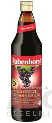 Rabenhorst šťava z čiernych ríbezlí 1x750 ml