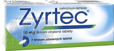 ZYRTEC tbl flm 10 mg (blis.Al/PVC) 1x7 ks