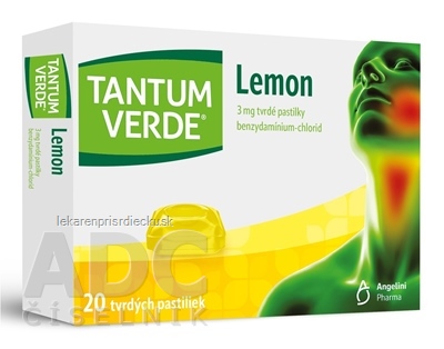 TANTUM VERDE Lemon pas ord 3 mg (blis.PVC/PE/PVDC/Al) 1x20 ks