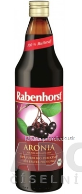 Rabenhorst Arónia 100% šťava Bio 1x750 ml