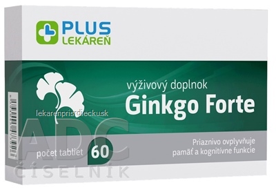 PLUS LEKÁREŇ Ginkgo Forte tbl 1x60 ks