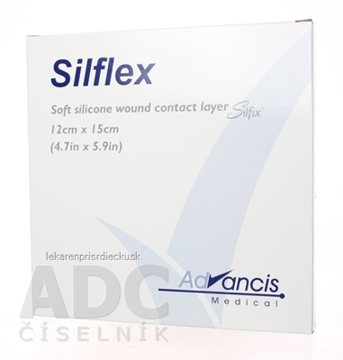 Silflex krytie na rany nepriľnavé 12x15 cm 1x10 ks