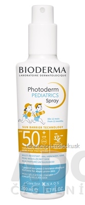 BIODERMA Photoderm PEDIATRICS Sprej SPF 50+ (od 12 mesiacov) 1x200 ml