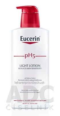 Eucerin pH5 Telové mlieko - ľahká textúra pre citlivú pokožku 1x400 ml