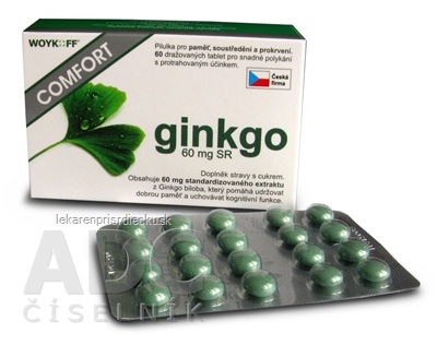 ginkgo COMFORT 60 mg SR - Woykoff tbl 1x60 ks