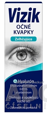 VIZIK Očné kvapky Zvlhčujúce hyalurón 1x10 ml