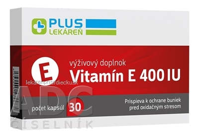 PLUS LEKÁREŇ Vitamín E 400 IU cps 1x30 ks