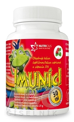 IMUNÍCI Hliva ustricová s vitamínom D3 pre deti tbl cmúľacie s jahodovou príchuťou 1x30 ks