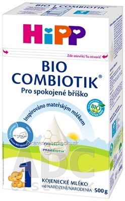 HiPP 1 BIO COMBIOTIK (inov.2021) počiatočná mliečna dojčenská výživa (od narodenia) 1x500 g