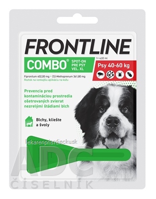 FRONTLINE Combo Spot-On pre psy XL sol (na kožu, psy 40-60 kg) 1x4,02 ml