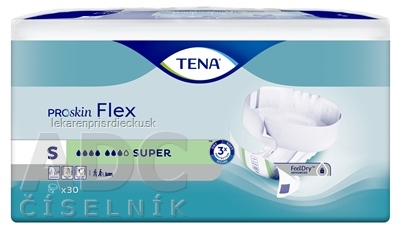 TENA Flex Super S inkontinenčné nohavičky s rýchloupevňovacím pásom 1x30 ks