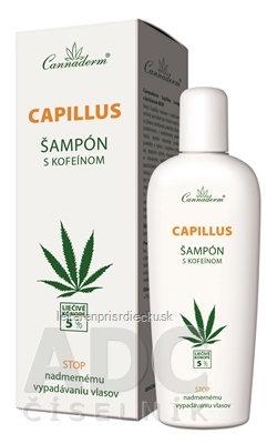 Cannaderm CAPILLUS - šampón s kofeínom NEW pri vypadávaní vlasov 1x150 ml