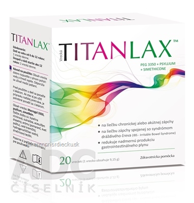 TITANLAX prášok na prípravu perorálneho roztoku, vrecká 20x9,15 g
