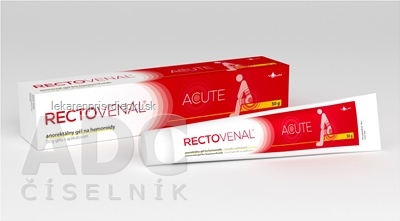 RECTOVENAL ACUTE anorektálny gél na hemoroidy, s aplikátorom 1x50 g