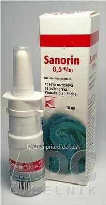 Sanorin 0,5 ‰ aer nao (fľ.PE) 1x10 ml