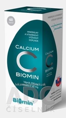 Biomin CALCIUM S VITAMÍNOM C cps 1x60 ks