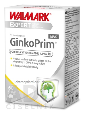 WALMARK GinkoPrim MAX tbl (inov. obal 2019) 1x60 ks