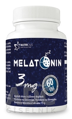 NUTRICIUS Melatonín 3 mg tbl 1x60 ks