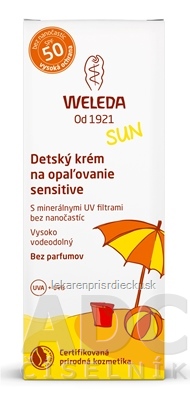 WELEDA SUN Detský krém na opaľovanie SPF 50 sensitive (Edelweiss Sonnencreme) 1x50 ml