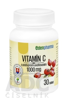 EDENPharma VITAMÍN C 1000 mg tbl s postupným uvoľňovaním 1x30 ks